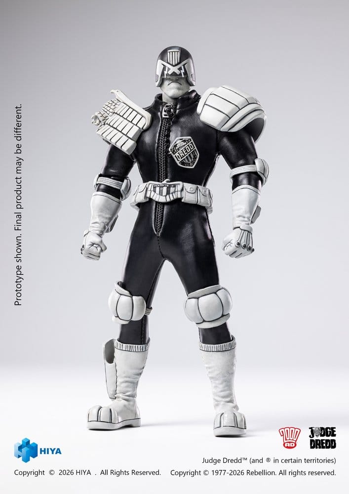 Judge Dredd Exquisite Super Actionfigur 1/12 Judge Dredd Black & White Ver. 15 cm Image 3
