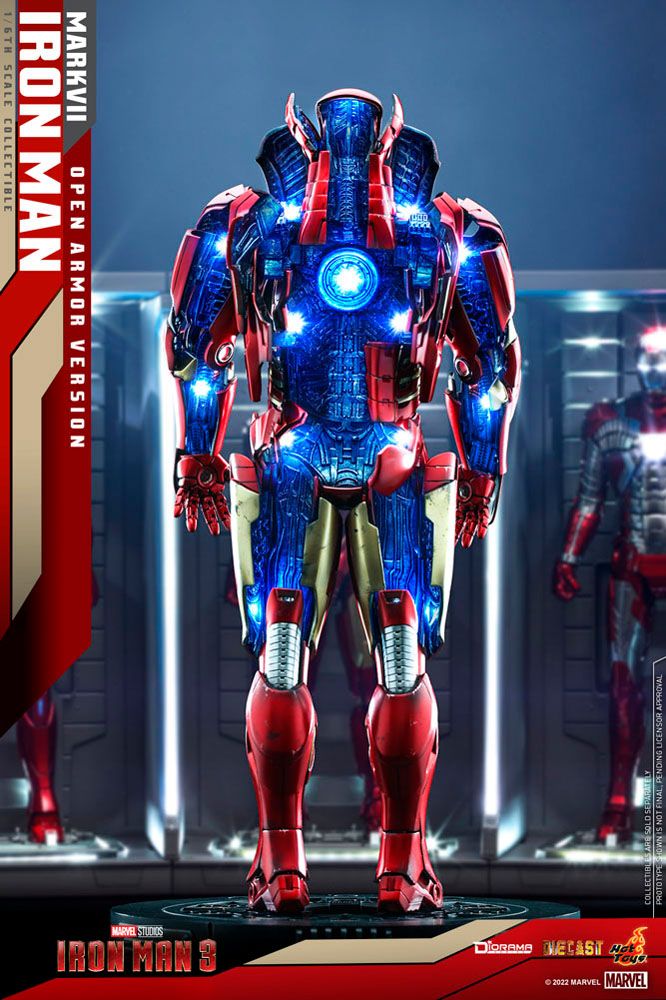 Iron Man 3 Diorama 1/6 Iron Man Mark VII (Open Armor Version) 32 cm Image 3