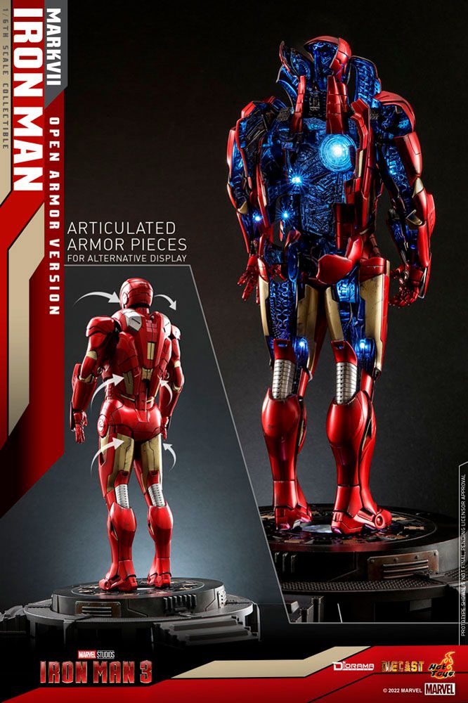 Iron Man 3 Diorama 1/6 Iron Man Mark VII (Open Armor Version) 32 cm Image 5