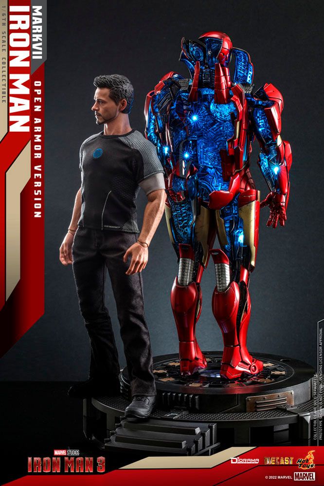 Iron Man 3 Diorama 1/6 Iron Man Mark VII (Open Armor Version) 32 cm Image 6