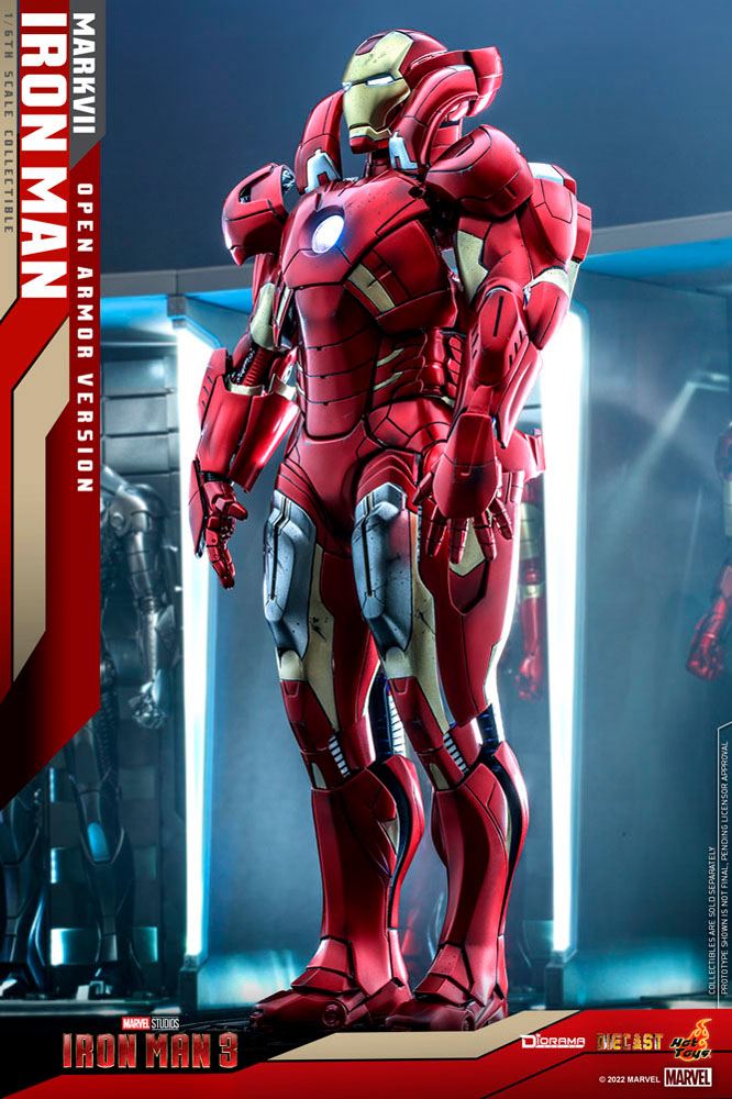 Iron Man 3 Diorama 1/6 Iron Man Mark VII (Open Armor Version) 32 cm Image 8