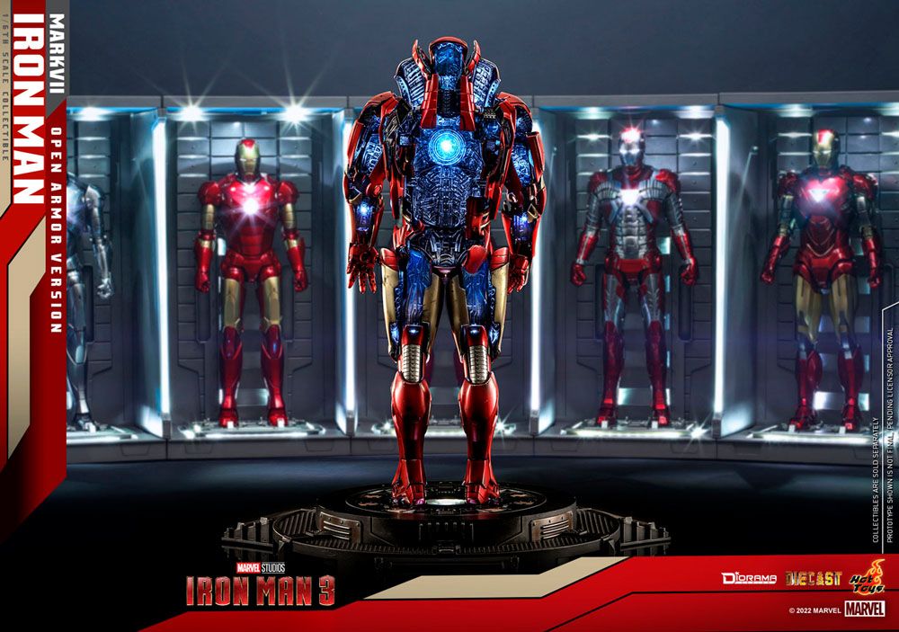Iron Man 3 Diorama 1/6 Iron Man Mark VII (Open Armor Version) 32 cm Image 13