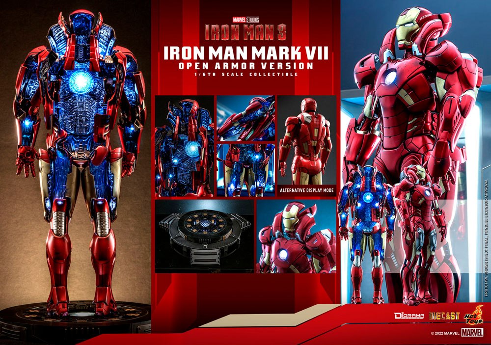 Iron Man 3 Diorama 1/6 Iron Man Mark VII (Open Armor Version) 32 cm Image 16