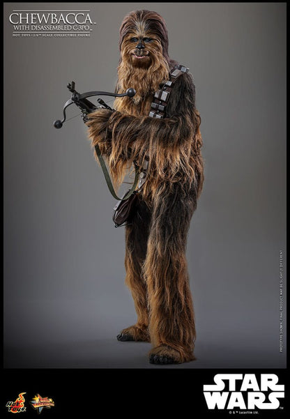 Star Wars Episode V Movie Masterpiece Actionfigur 1/6 Chewbacca with Disassembled C-3PO 36 cm Image 9