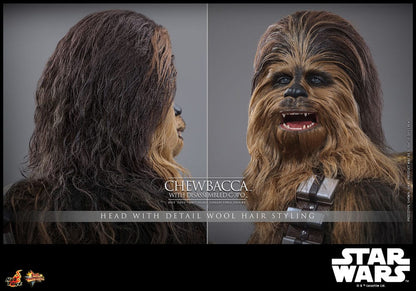 Star Wars Episode V Movie Masterpiece Actionfigur 1/6 Chewbacca with Disassembled C-3PO 36 cm Image 20