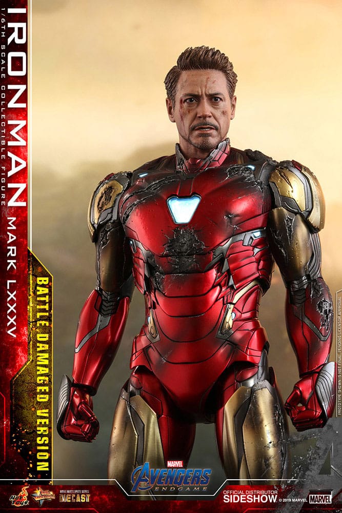 Avengers: Endgame Movie Masterpiece Diecast Actionfigur 1/6 Iron Man Mark LXXXV (Battle Damaged Version) Special Edition 32 cm Image 2