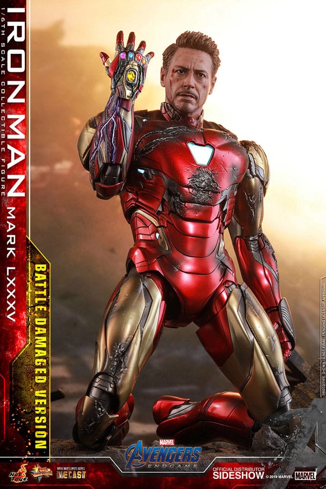 Avengers: Endgame Movie Masterpiece Diecast Actionfigur 1/6 Iron Man Mark LXXXV (Battle Damaged Version) Special Edition 32 cm Image 3
