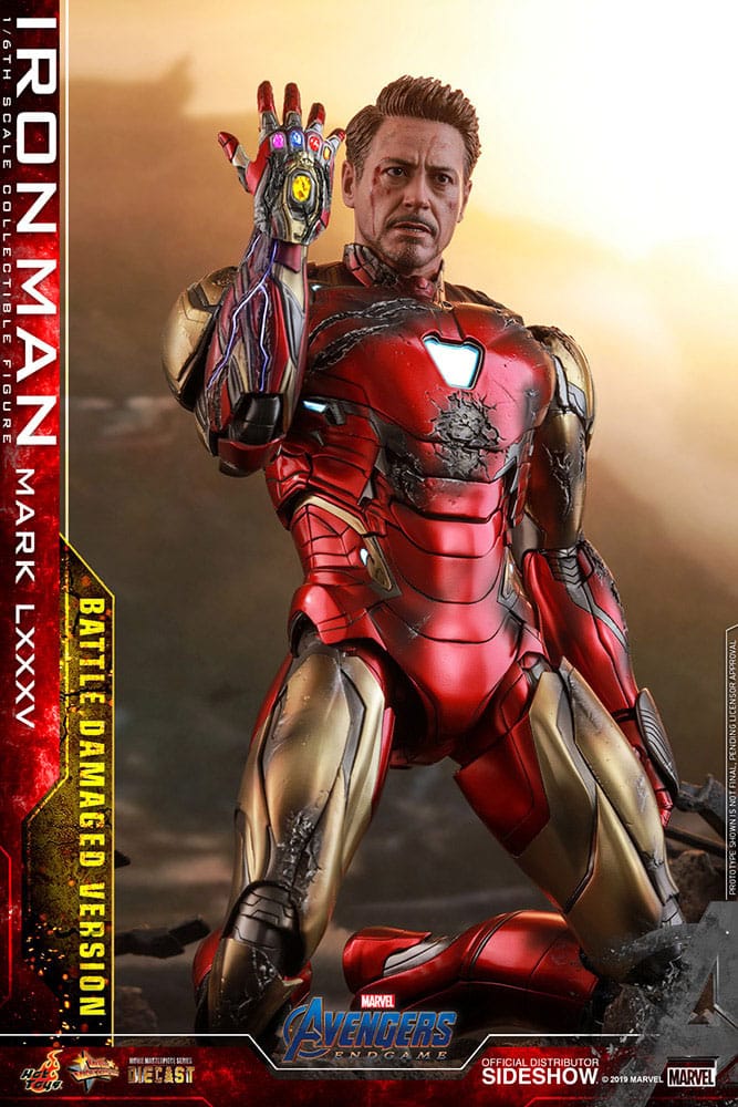 Avengers: Endgame Movie Masterpiece Diecast Actionfigur 1/6 Iron Man Mark LXXXV (Battle Damaged Version) Special Edition 32 cm Image 4