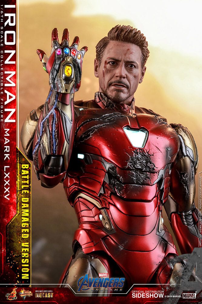 Avengers: Endgame Movie Masterpiece Diecast Actionfigur 1/6 Iron Man Mark LXXXV (Battle Damaged Version) Special Edition 32 cm Image 6