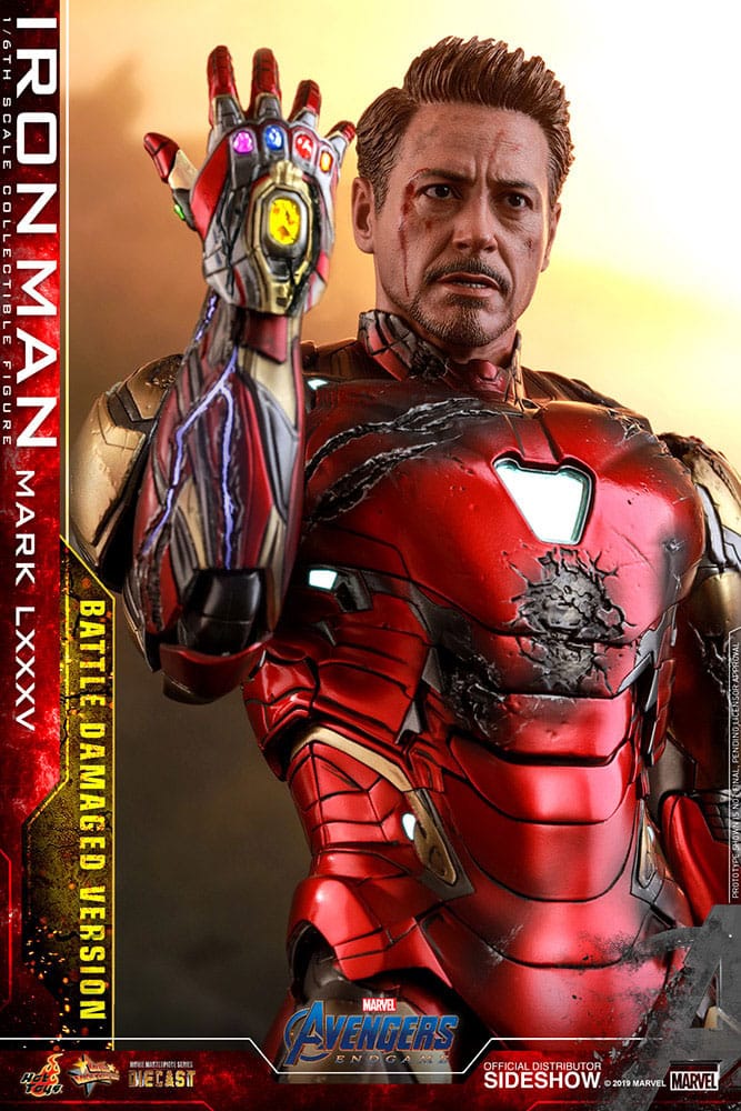 Avengers: Endgame Movie Masterpiece Diecast Actionfigur 1/6 Iron Man Mark LXXXV (Battle Damaged Version) Special Edition 32 cm Image 7
