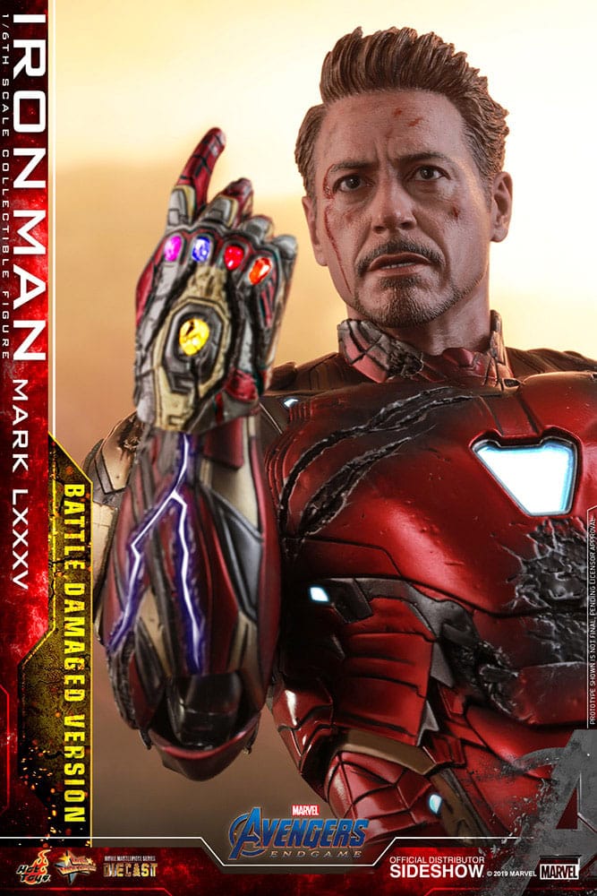 Avengers: Endgame Movie Masterpiece Diecast Actionfigur 1/6 Iron Man Mark LXXXV (Battle Damaged Version) Special Edition 32 cm Image 9