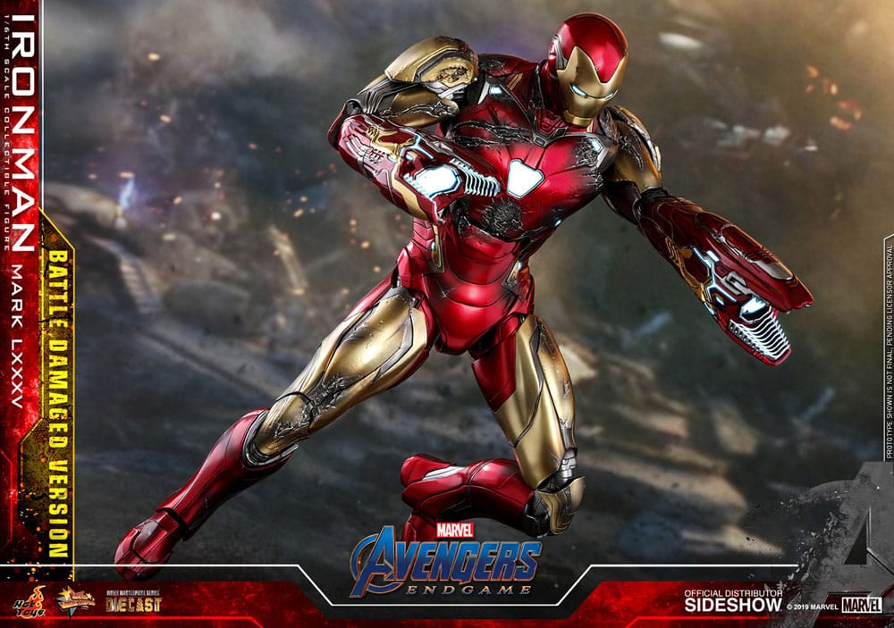 Avengers: Endgame Movie Masterpiece Diecast Actionfigur 1/6 Iron Man Mark LXXXV (Battle Damaged Version) Special Edition 32 cm Image 13
