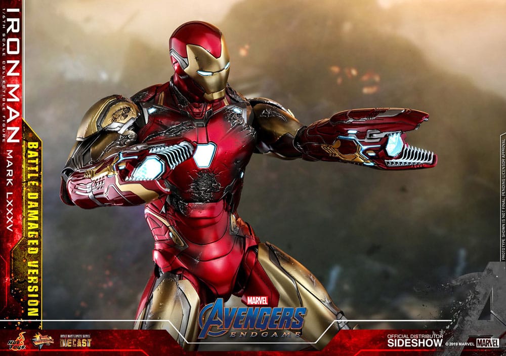 Avengers: Endgame Movie Masterpiece Diecast Actionfigur 1/6 Iron Man Mark LXXXV (Battle Damaged Version) Special Edition 32 cm Image 14