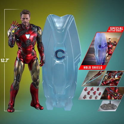 Avengers: Endgame Movie Masterpiece Diecast Actionfigur 1/6 Iron Man Mark LXXXV (Battle Damaged Version) Special Edition 32 cm Image 25