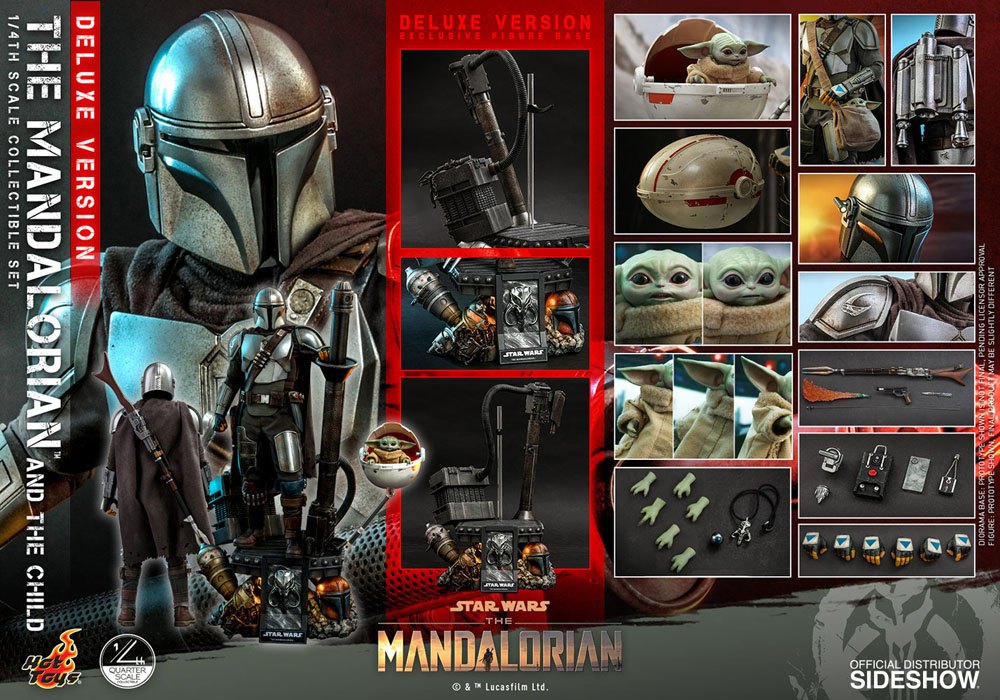 Star Wars The Mandalorian Actionfiguren Doppelpack 1/4 The Mandalorian & The Child Deluxe 46 cm Image 9