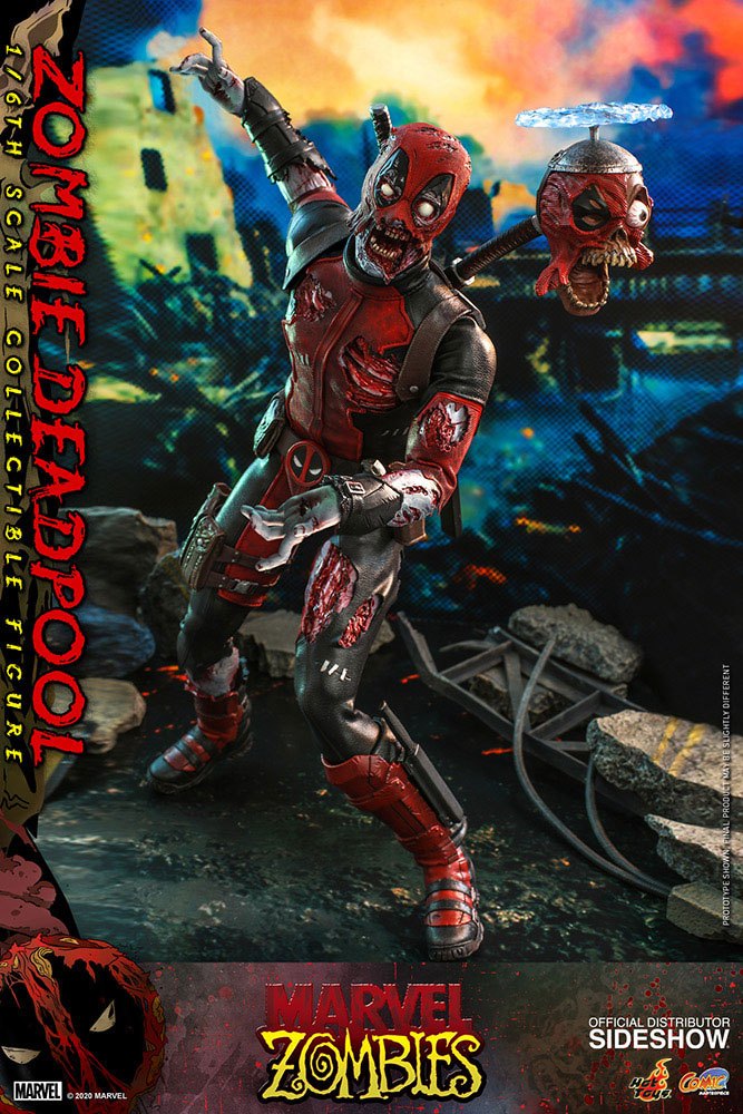 Marvel Zombies Comic Masterpiece Actionfigur 1/6 Zombie Deadpool 31 cm Image 5