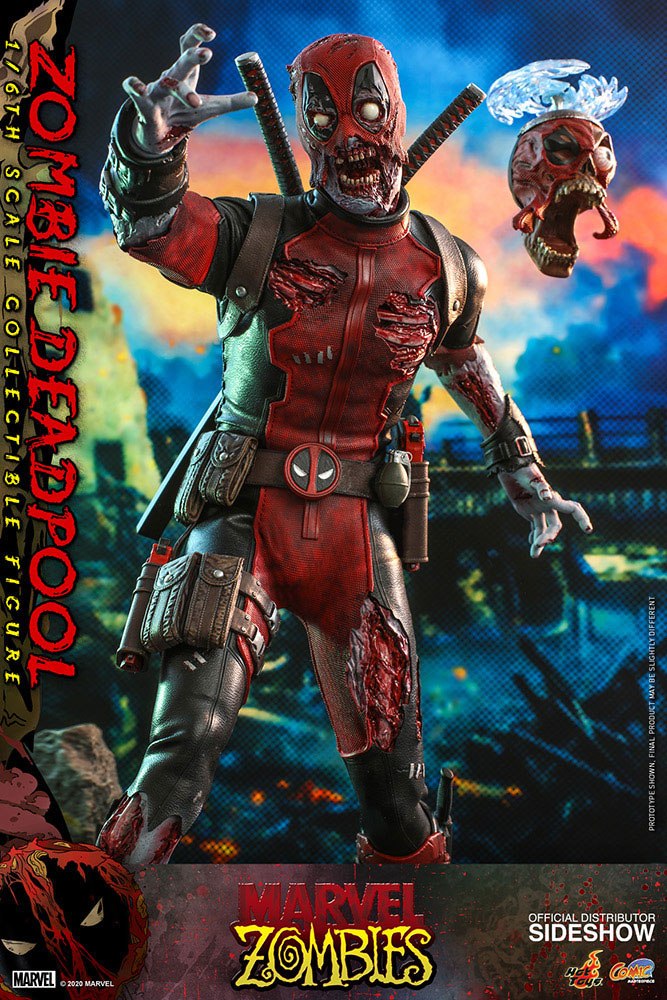 Marvel Zombies Comic Masterpiece Actionfigur 1/6 Zombie Deadpool 31 cm Image 6