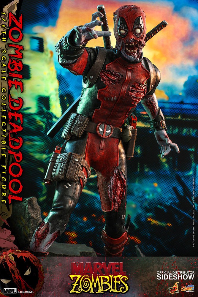 Marvel Zombies Comic Masterpiece Actionfigur 1/6 Zombie Deadpool 31 cm Image 7