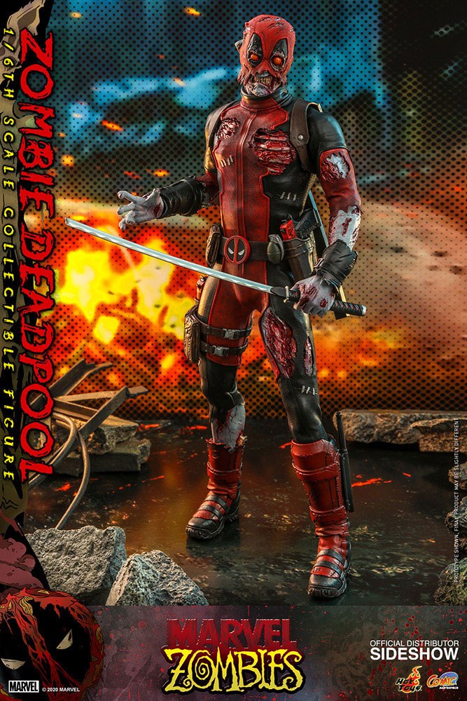 Marvel Zombies Comic Masterpiece Actionfigur 1/6 Zombie Deadpool 31 cm Image 8