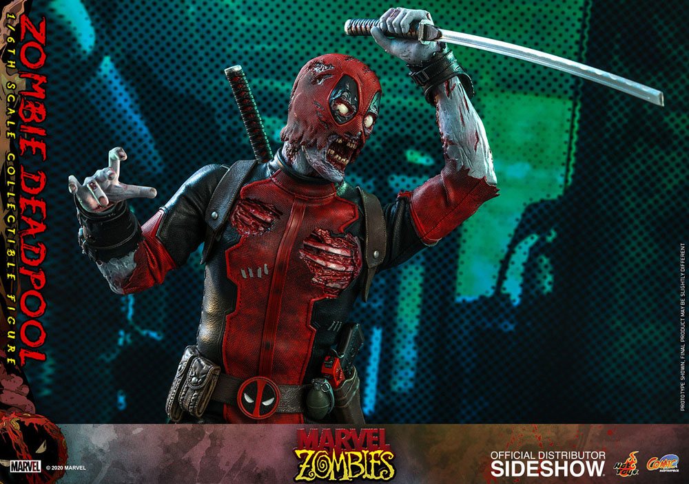 Marvel Zombies Comic Masterpiece Actionfigur 1/6 Zombie Deadpool 31 cm Image 14
