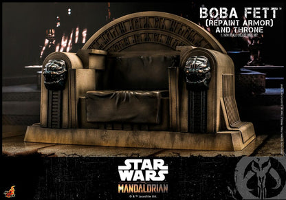 Star Wars: The Mandalorian Actionfigur 1/6 Boba Fett Repaint Armor and Throne Special Edition 30 cm Image 7