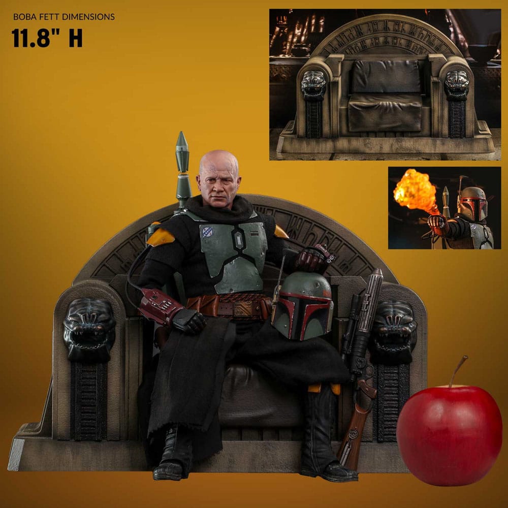 Star Wars: The Mandalorian Actionfigur 1/6 Boba Fett Repaint Armor and Throne Special Edition 30 cm Image 10