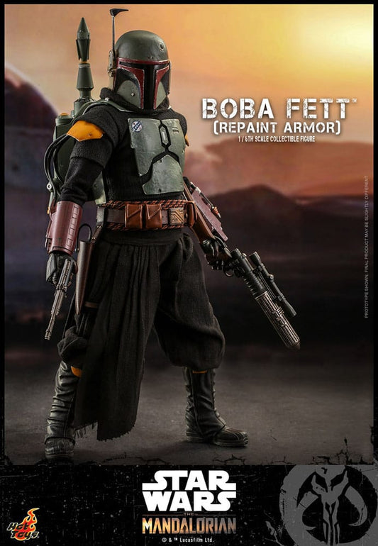 Star Wars: The Mandalorian Actionfigur 1/6 Boba Fett Repaint Armor Special Edition 30 cm Image 2