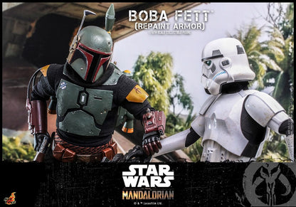 Star Wars: The Mandalorian Actionfigur 1/6 Boba Fett Repaint Armor Special Edition 30 cm Image 6