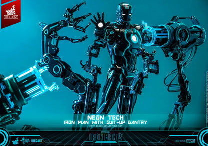 Iron Man 2 Actionfigur 1/6 Neon Tech Iron Man mit Suit-Up Gantry 32 cm Image 10