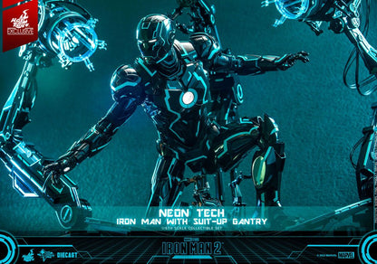 Iron Man 2 Actionfigur 1/6 Neon Tech Iron Man mit Suit-Up Gantry 32 cm Image 15