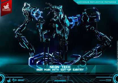 Iron Man 2 Actionfigur 1/6 Neon Tech Iron Man mit Suit-Up Gantry 32 cm Image 17