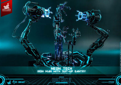 Iron Man 2 Actionfigur 1/6 Neon Tech Iron Man mit Suit-Up Gantry 32 cm Image 18