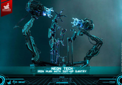Iron Man 2 Actionfigur 1/6 Neon Tech Iron Man mit Suit-Up Gantry 32 cm Image 19