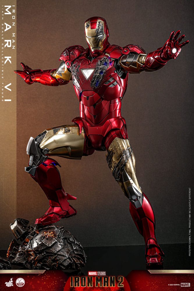 Iron Man 2 Actionfigur 1/4 Iron Man Mark VI 48 cm Image 3