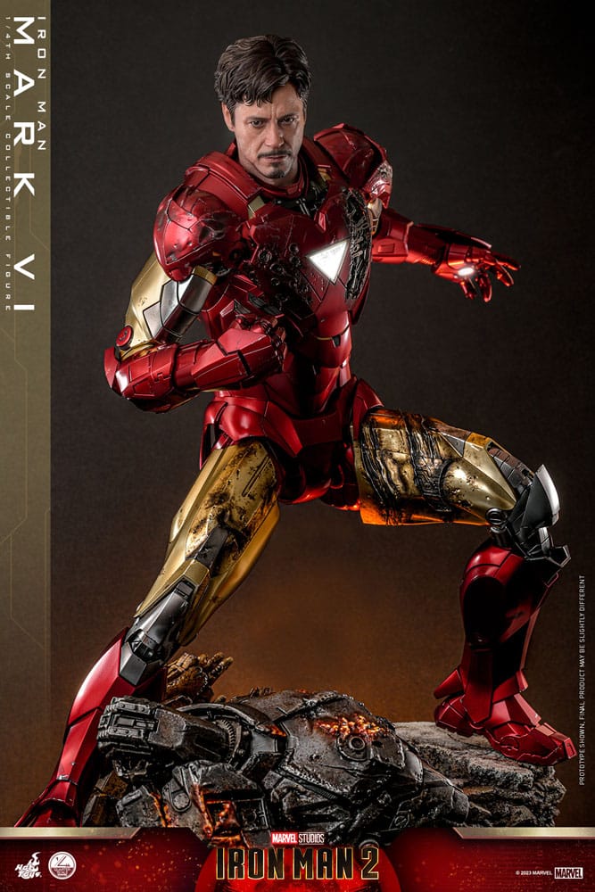 Iron Man 2 Actionfigur 1/4 Iron Man Mark VI 48 cm Image 7