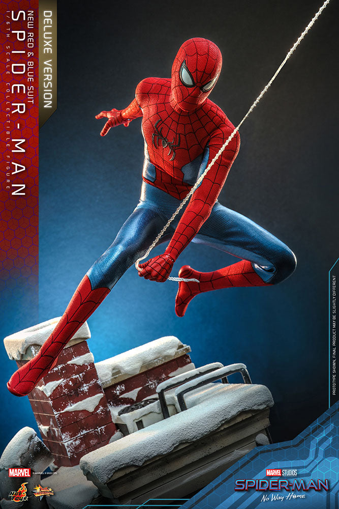 Spider-Man: No Way Home Movie Masterpiece Actionfigur 1/6 Spider-Man (New Red and Blue Suit) (Deluxe Version) 28 cm Image 4