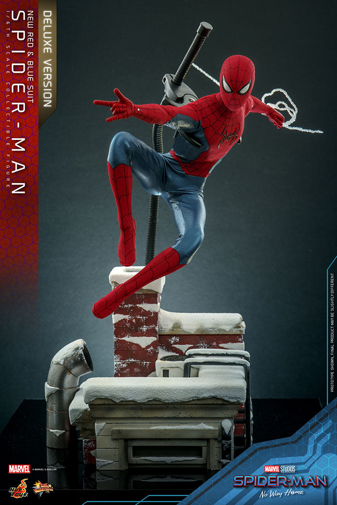 Spider-Man: No Way Home Movie Masterpiece Actionfigur 1/6 Spider-Man (New Red and Blue Suit) (Deluxe Version) 28 cm Image 6