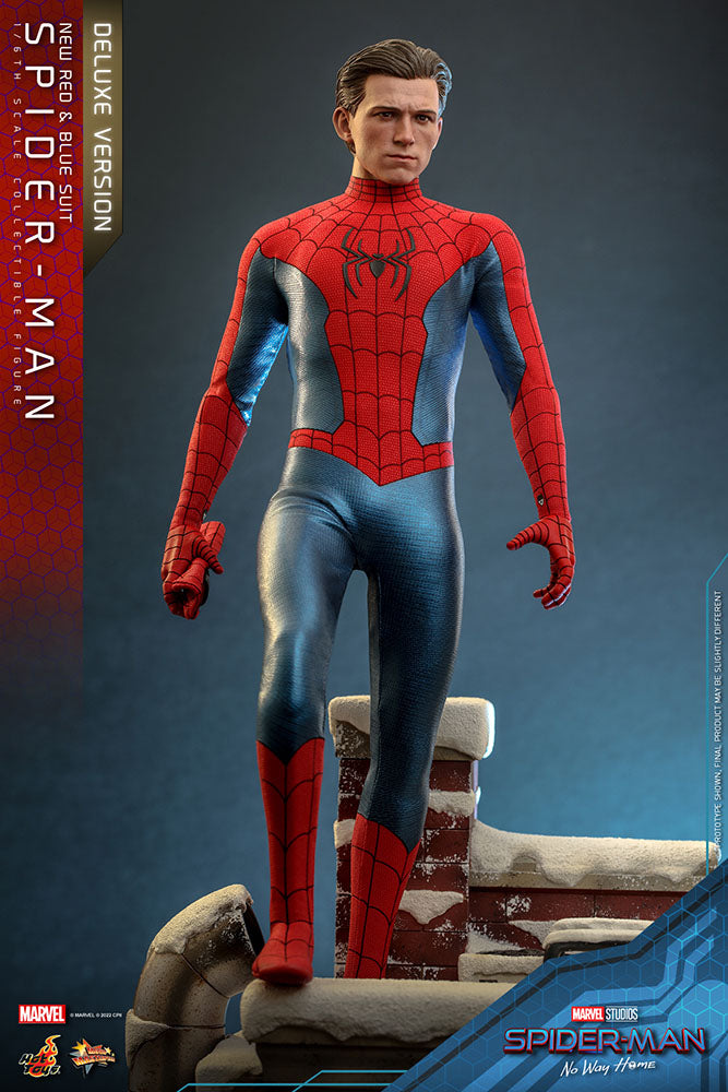 Spider-Man: No Way Home Movie Masterpiece Actionfigur 1/6 Spider-Man (New Red and Blue Suit) (Deluxe Version) 28 cm Image 7