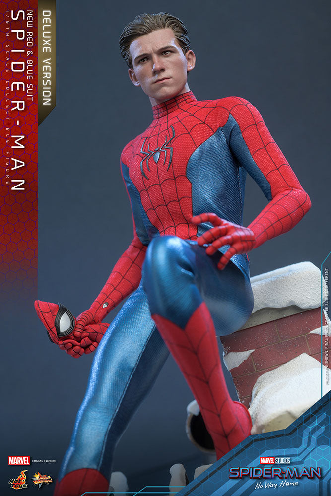 Spider-Man: No Way Home Movie Masterpiece Actionfigur 1/6 Spider-Man (New Red and Blue Suit) (Deluxe Version) 28 cm Image 9