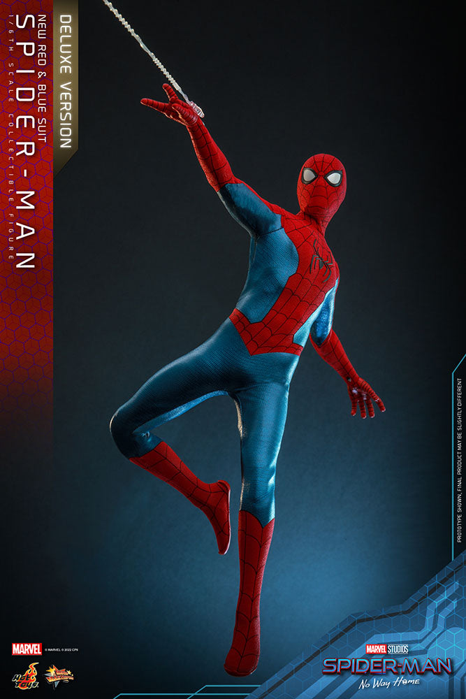 Spider-Man: No Way Home Movie Masterpiece Actionfigur 1/6 Spider-Man (New Red and Blue Suit) (Deluxe Version) 28 cm Image 10