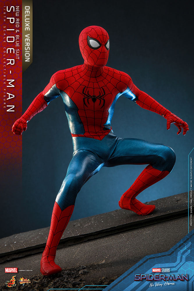 Spider-Man: No Way Home Movie Masterpiece Actionfigur 1/6 Spider-Man (New Red and Blue Suit) (Deluxe Version) 28 cm Image 11