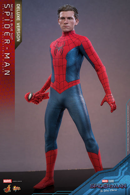 Spider-Man: No Way Home Movie Masterpiece Actionfigur 1/6 Spider-Man (New Red and Blue Suit) (Deluxe Version) 28 cm Image 12