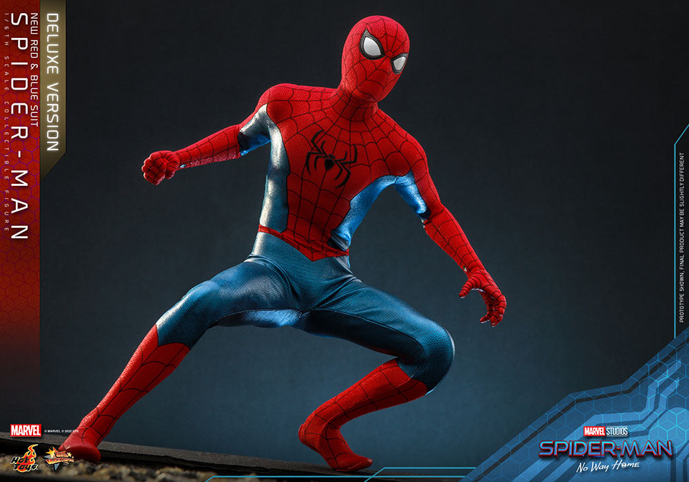 Spider-Man: No Way Home Movie Masterpiece Actionfigur 1/6 Spider-Man (New Red and Blue Suit) (Deluxe Version) 28 cm Image 14