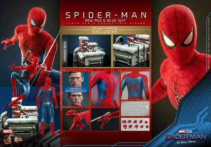 Spider-Man: No Way Home Movie Masterpiece Actionfigur 1/6 Spider-Man (New Red and Blue Suit) (Deluxe Version) 28 cm Image 19