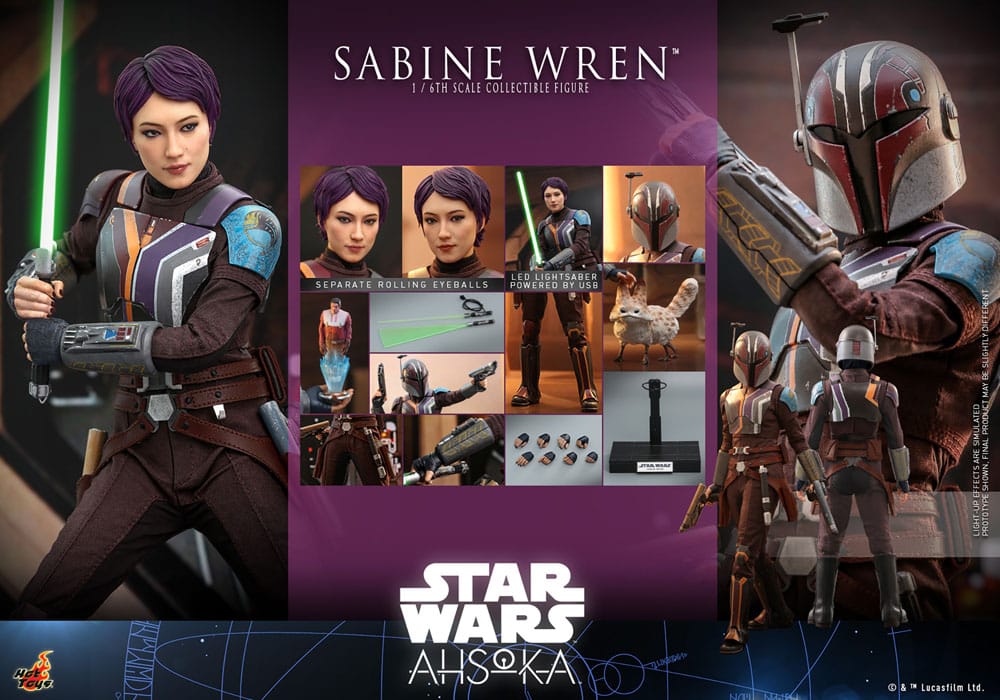 Star Wars: Ahsoka Actionfigur 1/6 Sabine Wren 28 cm Image 23