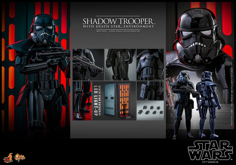 Star Wars Movie Masterpiece Actionfigur 1/6 Shadow Trooper with Death Star Environment 30 cm Image 17