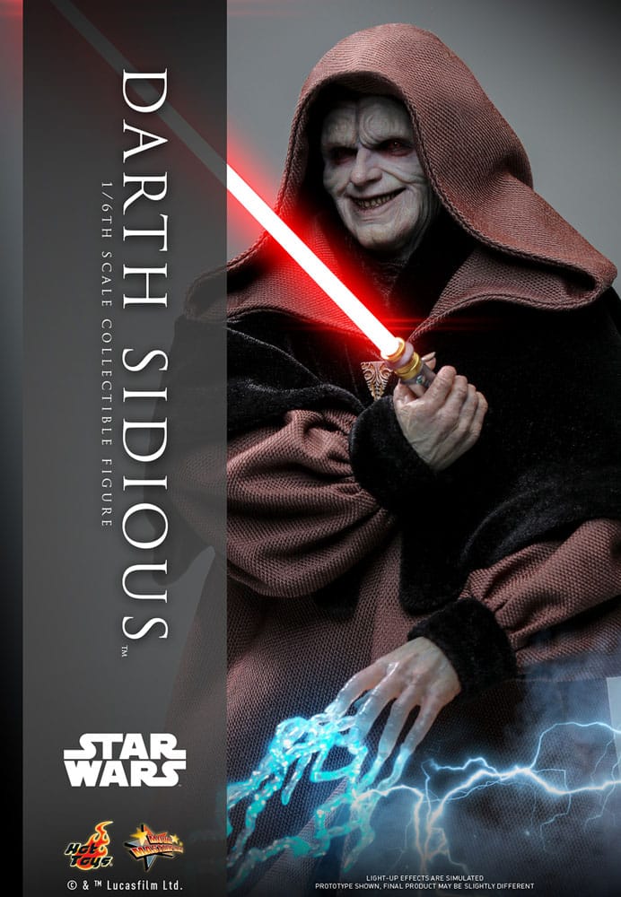 Star Wars Movie Masterpiece Actionfigur 1/6 Darth Sidious 29 cm Image 2