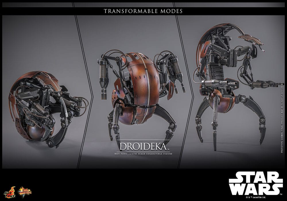Star Wars Episode I Movie Masterpiece Actionfigur 1/6 Droideka 27 cm Image 19