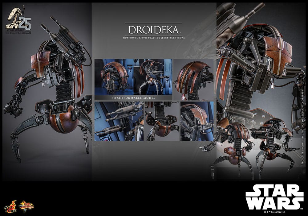 Star Wars Episode I Movie Masterpiece Actionfigur 1/6 Droideka 27 cm Image 21