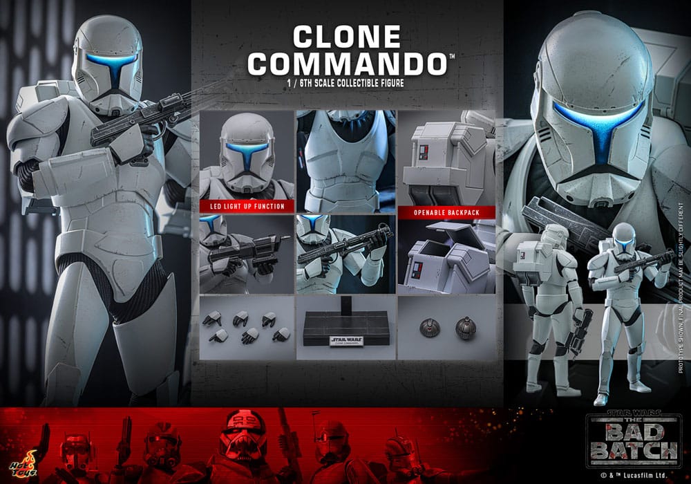 Star Wars: The Bad Batch Actionfigur 1/6 Clone Commando 30 cm Image 19
